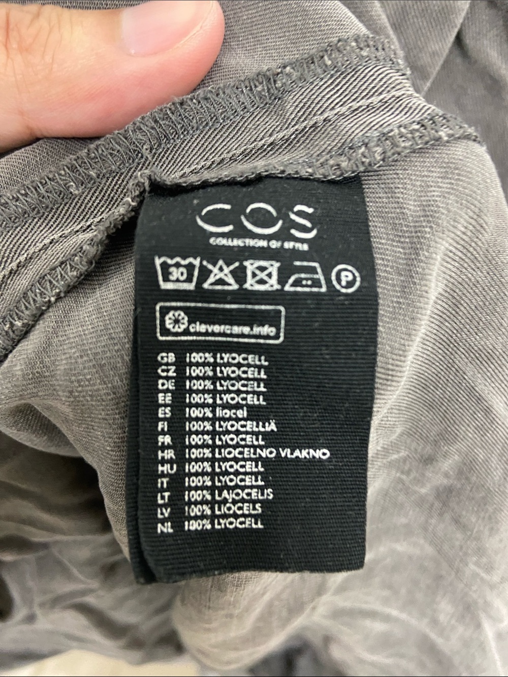 COS Gray Button-Down Shirt - Picture 4 of 5